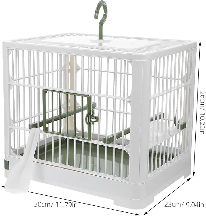Foldable Parrot Travel Carrier Cage Lightweight Portable Bird Cage with Ventilated Mesh Design for Parakeets Cockatiels Small Birds for Travel and Outdoor Use
