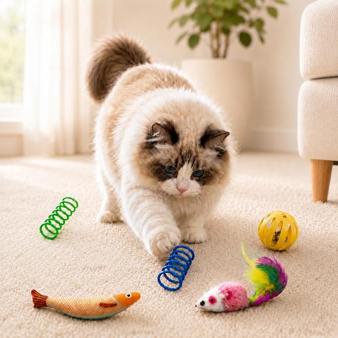 Cat Toys for Indoor Cats, 44 Pack Interactive Cat Toy Set for Kitten - Image 4