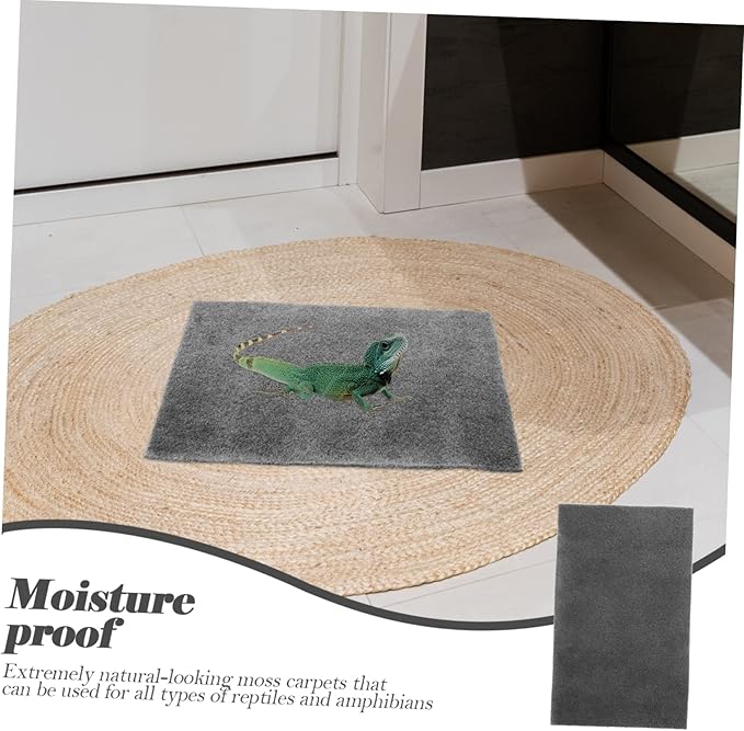 Garneck 2pcs Reptile Hide for Your Pet Decorative Reptile Mat Heat Preservation