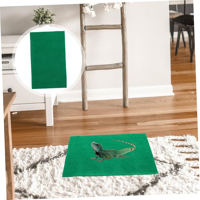 2pcs Convenient Reptile Carpet Tortoise Supply Water Turtle Frog Lizard Tortoise Habitat Accessories