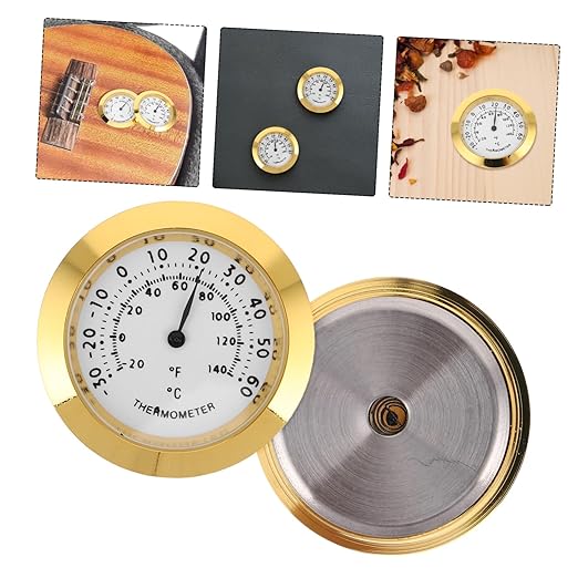 Abaodam 2Pcs Mini and Humidity Portable Hygrometer for Indoor Use Accurate Measurement for Guitar Cases Reptile Terrariums Kitchens Greenhouses and Pet Stores