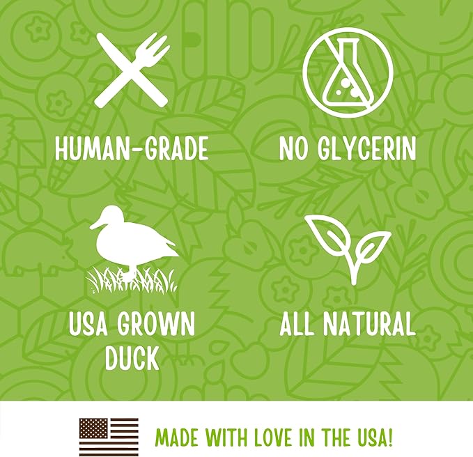 Full Moon All Natural Human Grade Dog Treats, Essential Duck Savory Sticks 22.0 oz, (Pack of 2)