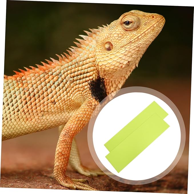 Happyyami 2pcs Reptile Carpet for Terrarium Bedding Non-Absorbent Mat for Bearded Dragon Turtles Snakes and Lizards