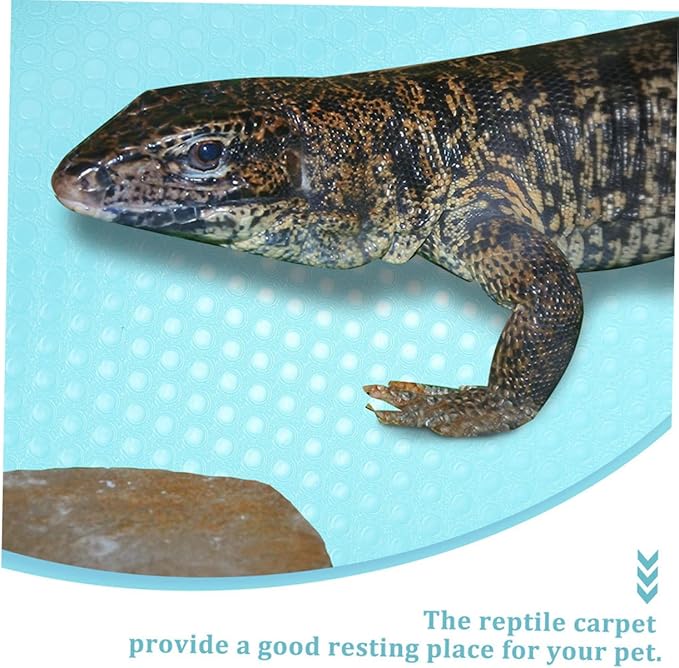 Yardwe Reptile Carpet Bedding Mat for Terrarium Soft Substrate for Leopard Gecko Bearded Dragon and Snakes Leak- Durable and Easy to Clean