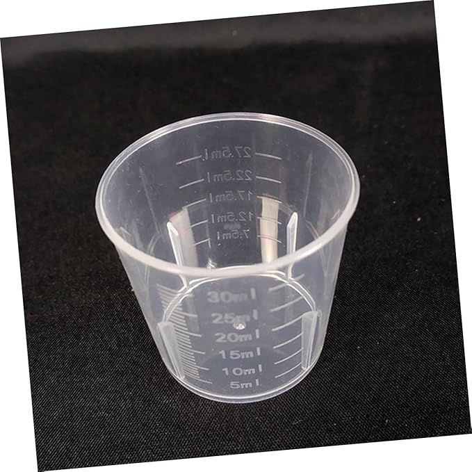 100 Pcs Reptile Food Cups Cups for Crawling Pets Practical Measuring Dishes (plastic Easy to Clean)