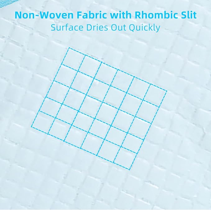 Super Absorbent Waterproof Dog and Puppy Pet Training Pad, Housebreaking Pet Pad, 100-Count Extra Small-Size, 17’’X23.6’’, Blue (Pack of 2)
