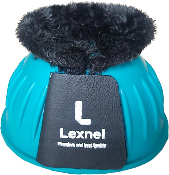 Rubber Bell Boots, Durable Bell Boots for Horse – Superior Hoof Protection and Comfort 1 Pair (Teal, X-Large)