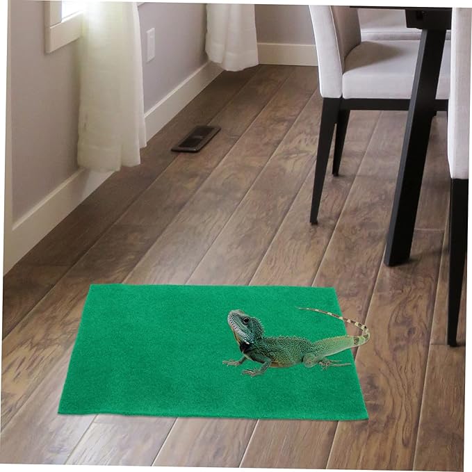balacoo 2pcs Reptile Tank Decor Frog Lizard Tortoise Mat Decorative Hides for Enclosure