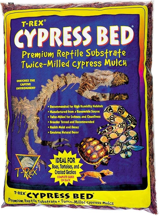 T-Rex Reptile Terrarium Substrate - Cypress Bed 8qt Bag (8qt)