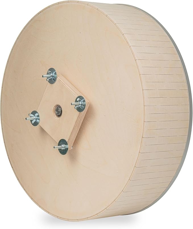 Silent 16" Exercise Wheel for Chinchillas & Pets. Anti-Chewing Metal Rims. Aesthetic Design
