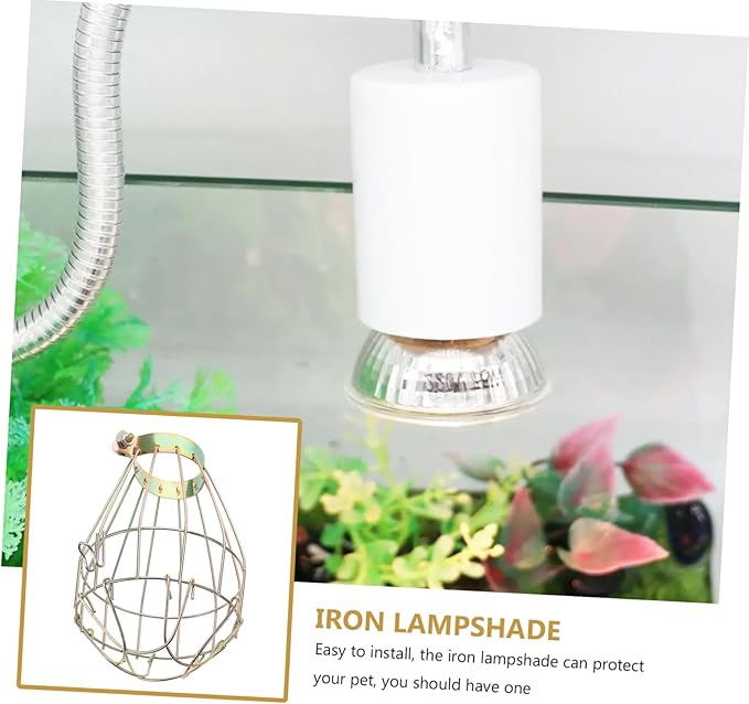 TOYANDONA Reptile Lamp Shade Bulb Guard for Pet Cages Scalding Design Durable Protection Easy Installation Compatible with Boxes Tanks Crawler Box Lampshade