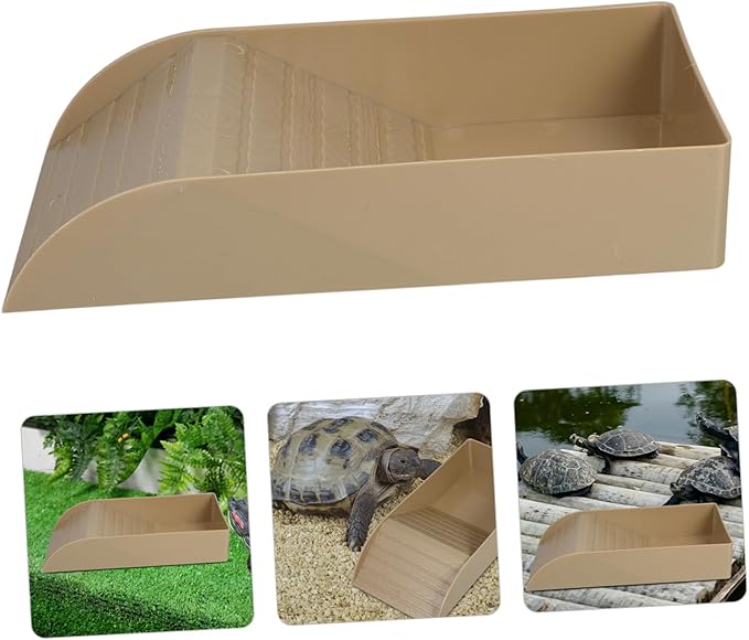 Tortoise Bathing Pool with Ramp Comfortable Soaking Dish for Tortoise Feeding Relaxation Versatile Indoor Outdoor Accessory for Healthy Diet Cleanliness