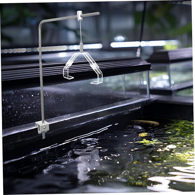2pcs Sturdy Light Holder for Fish Tank Terrarium Secure Fixing Clamp for Reptile Heating Lamps for Various