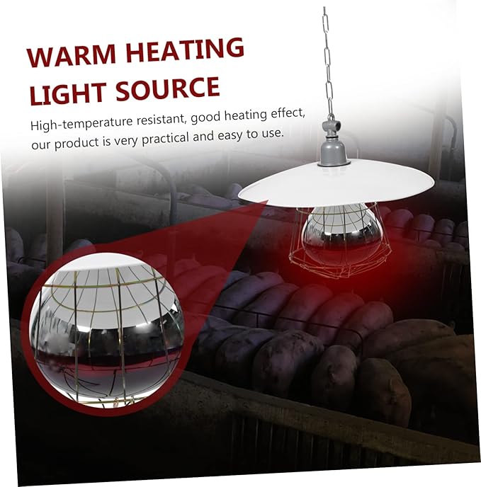 Angoily Pet Cage Warming Lamp Livestock Incubator Accessory Heat Preservation Lamp Set Warm Light Bulb