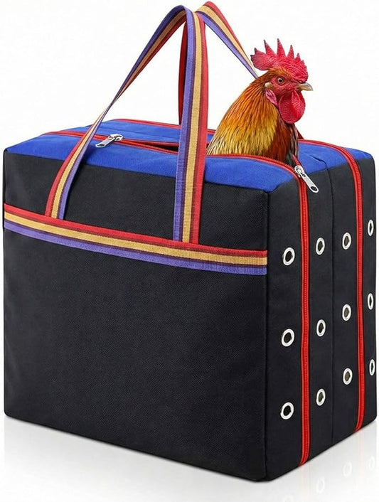 Gilprop Double Compartment Cage for Transporting Roosters, Galponeras Bolsa Jaulas para Gallos De Pelea, Double Maleta Cargador Carrier Case Chicken Crates Travel Competition Canvas Bag Fighting