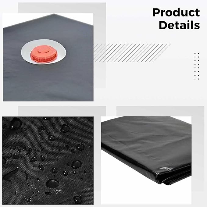 Tank Cover 1000L, 120 X 116 X 100 Cm/47.2 X 45.7 X 39.4 In, Waterproof, Dustproof, Rainproof, Thermal Insulation, Privacy Protection; For Water Tanks