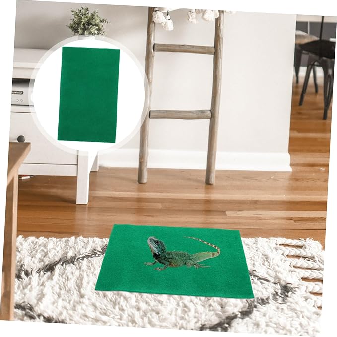 balacoo 2pcs Reptile Tank Decor Frog Lizard Tortoise Mat Decorative Hides for Enclosure