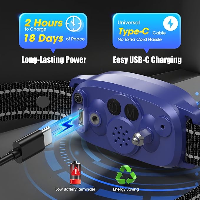 Smart AI Bark Collar for Large Medium Small Dogs, Anti Barking Device with 5 Training Modes, Exclusive Forced Bark-Stopping, Rechargeable IP67 Waterproof Bark Collar with 5 Sensitivity (Purple)