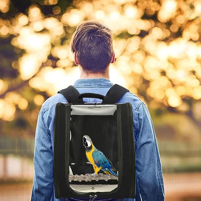 Bird Cage Backpack Bird Carrier Lightweight Outerdoor Bird Transport Jaage Parrot Breathable Going Out Backpack Travel Hiking Cage