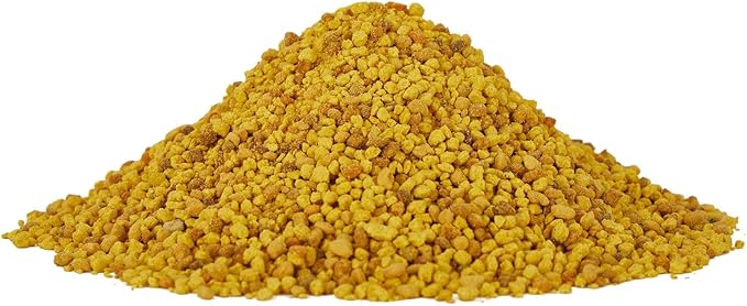 Pleasantly War Bee Pollen for Bearded Dragons and Amphibians, Natural Granules, Premium Grade, Digestive and Immune Support,8oz