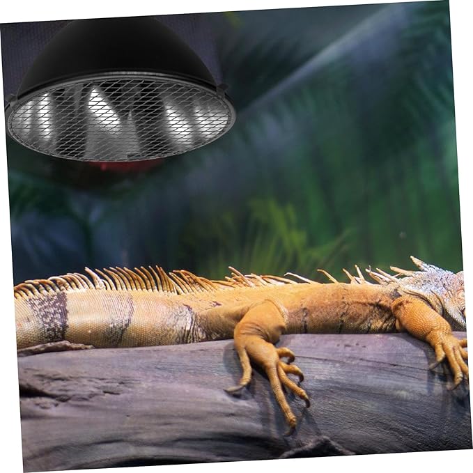 Zerodeko Heat Lamp Safety Mesh Cover for Reptile Enclosures Iron Mesh Protector Easy Reptile Tanks Prevents Burns and Scalding