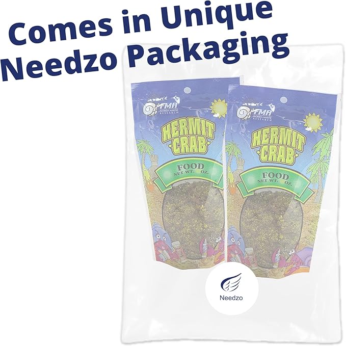 Needzo Hermit Crab Food, Natural Supplies and Habitat Necessities for Pet Crabs, 2 Pack, 4 Ounces (2 Pack Food)