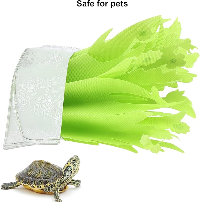 Reptile Hideout Box Humidifier Efficient Natural Gasification for Tortoise Lizards, Foldable Humidification with Simulation Plant for Easy Moist Air, Ecofriendly Material, Size 18.5x6.9in