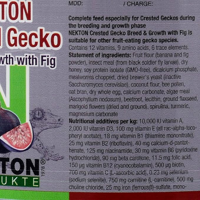 Nekton Crested Gecko Fig for Growth and Breeding 100g (3.53oz)