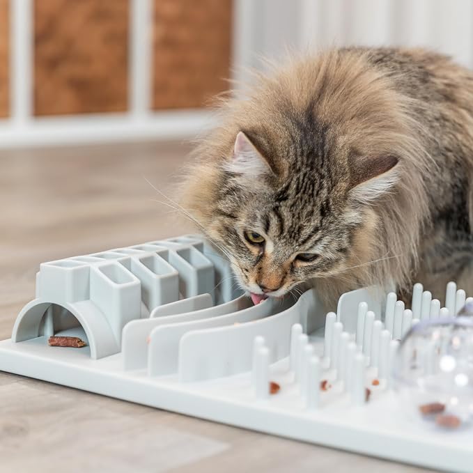 TRIXIE Fun Board Strategy Game for Cats, Puzzle Toy, Treat Dispenser, Interactive Play, Mental Stimulation - Image 3