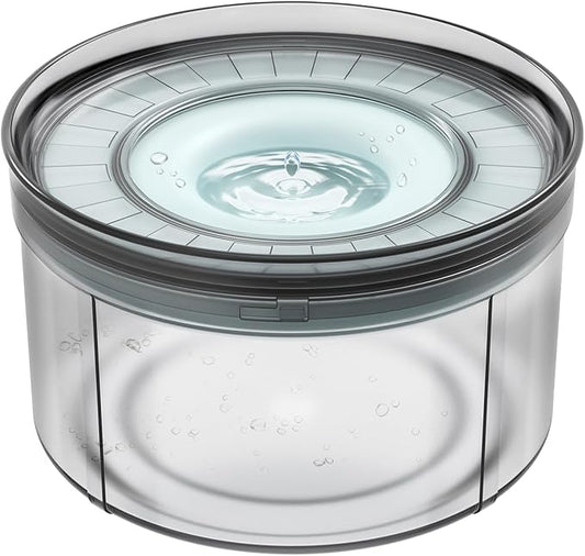 Techphardo 1Gallon No Spill Dog Water Bowl-3.8L Large Capacity, BPA-Free, Anti-Splash & Anti-Digging Design with Non-Slip Base for Messy Drinkers