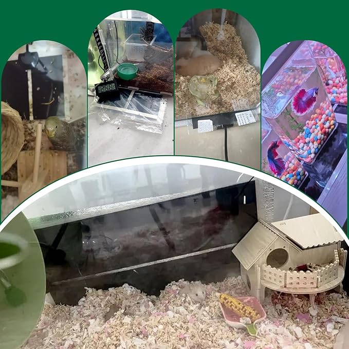 Reptile Heating Mat for Amphibians Tortoises Gecko Snake,Under Tank Heater (7W)