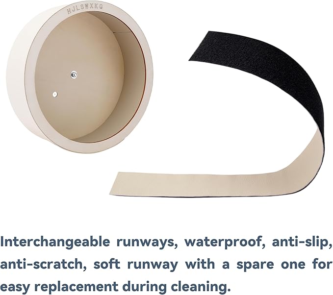 6inch Wall-Mount Silent Hamster Wheel, Wooden Small Animal Exercise Wheel with Removable & Washable Track for Gerbil, Mouse, Syrian Hamster（6in）