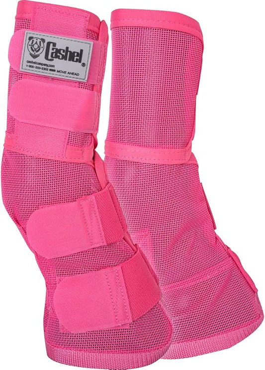 Cashel Crusader Horse Fly Leg Guards Warmblood Pink