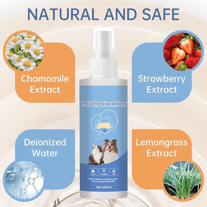 Potty Training Spray for Dogs Dog Potty Training Spray Go Here Dog Potty Training Spray Address Canine Inappropriate Elimination Habits for Indoor & Outdoor Environments (Smoke Blue)
