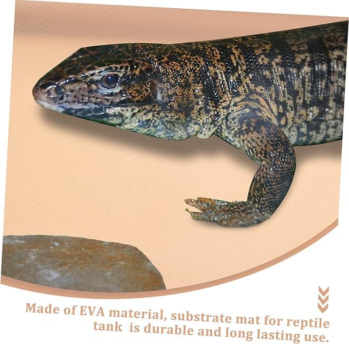COLLBATH Reptile Carpet Mat for Terrarium Nonslip Bedding for Bearded Dragons Snakes and Lizards Material Protects Against Waste Gecko and Tortoise Tanks Pink