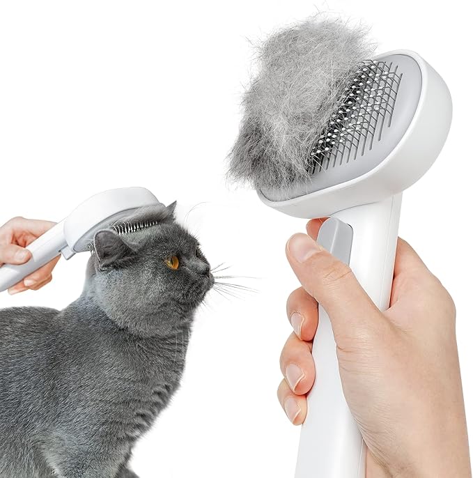Aumuca Cat Brush for Shedding, Cat Brushes for Indoor Cats, Cat Brush for Long or Short Haired Cats, Cat Grooming Brush Cat Comb for Kitten Rabbit Massage Removes Loose Fur by aumuca