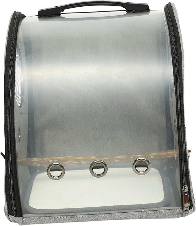 Parrot Carrying Bag Breathable Design and Standing Perch for Outdoor Travel Lightweight Bird Carrier Window for Hiking and Sightseeing
