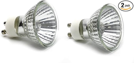 CAROLINACUSTOMCAGES 20w GU10 Reptile Basking Heat Lamp, Set of 2