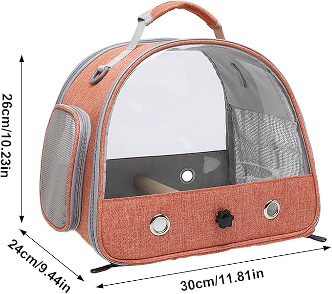 Lightweight Bird Carrier - Bird Backpack Carrier | Small Pet Parrot Bag, Portable Cage, Removable Backpack Travel Cagge for Rabbits Parrots Small Pets Hamsters