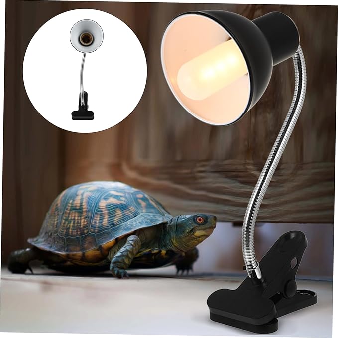DECHOUS Gecko Terrarium Light Reptile Lamp Sunburn Lights Cover Heat Lamp for Reptiles Stand