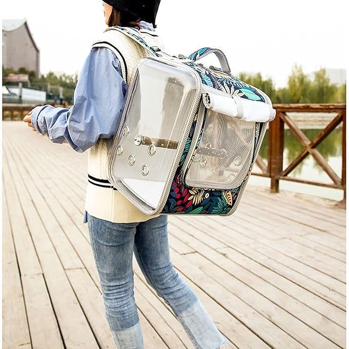 ENGENDER Bird Cage Bird Travel Bag Light Bird Carrier Transparent Breathable Bird Cage Pet Bag for Parrot Pets Or Habitat Supplies Accessories Parakeet Cage