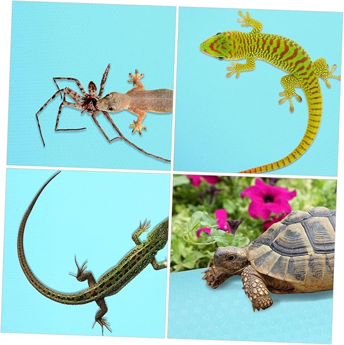 COLLBATH Reptile Carpet Substrate Liner for Terrarium Non-Slip Mat for Bearded Dragons Snakes and Turtles Comfortable Bedding for Reptile Tanks