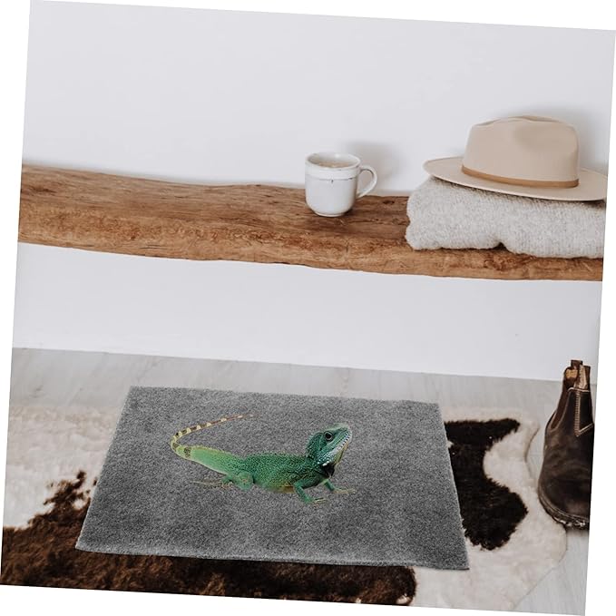 Toddmomy 2Pcs Reptile Mat Wear Resistant Tortoise Bedding Convenient Snake Bedding Carpet for Household Terrarium Use Reptile Carpet
