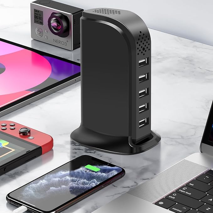 Wireless USB Charger Camera with Motion Detection, WiFi Nanny Cam for Pet & Home Security – Phone App & USB Charging