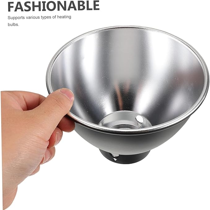 BESPORTBLE Reptile Heat Lamp Guard Dome Reflective Cover for Terrariums Durable Metal Build with Bulb Compatibility Easy Installation Optimal Heat Distribution for Reptile Habitats