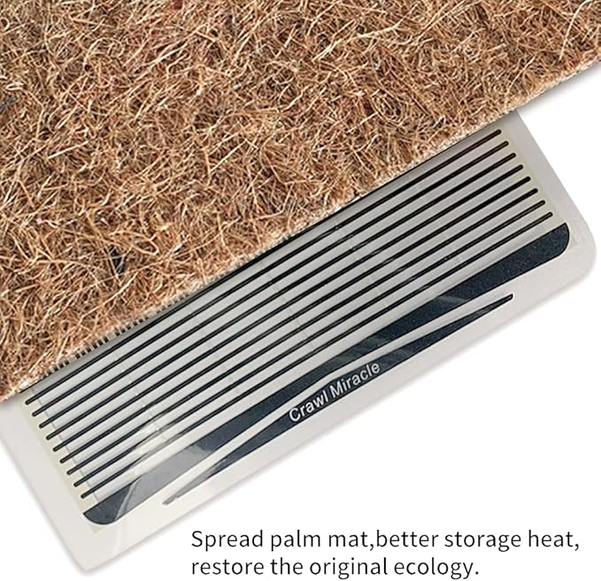 Reptile Heat Pad, Adjustable Temperature Control Lizard Terrarium Heating Mat for Small Animals Snake Turtle Bearded Dragon Gecko and Plant (15W)
