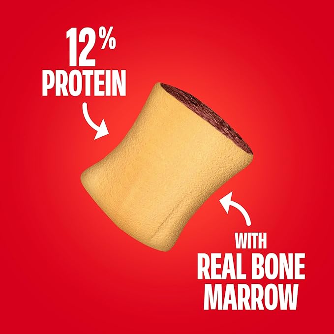 Milk-Bone MaroSnacks Dog Treats, 38 Ounce Refill Packs (Pack of 2) with Real Bone Marrow and Calcium