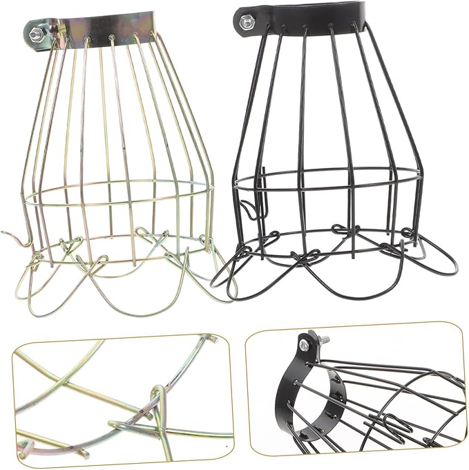 UPKOCH Reptile Scalding Lampshade Durable Mesh Cover for Heat Lamp Insulation Protects Reptiles from Burns Compatible Day Night Heating