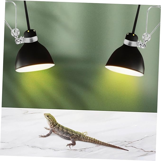 BESPORTBLE 2sets Adjustable Reptile Heat Lamp Holder Clamp for Turtle Lamps Strong Stand Fixture for Leopard Gecko Light 2pcs*2