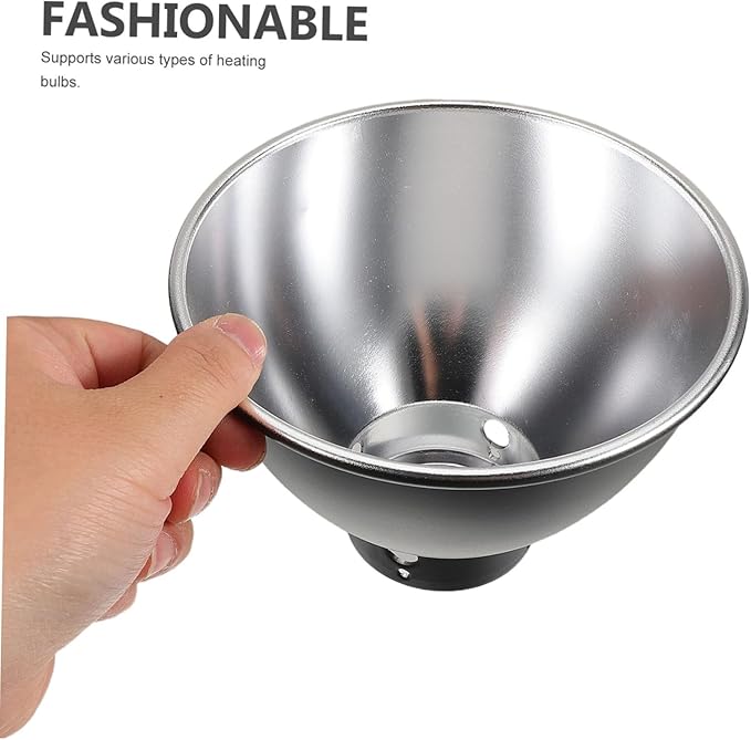 Toddmomy Reflective Lamp Shade Cover for Terrarium Durable Metal Construction Easy Installation Bulb Compatibility for Reptile Habitats